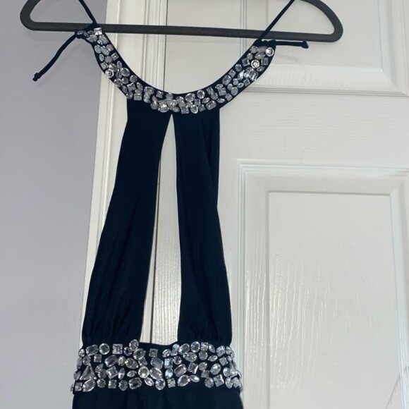 Size USA women's 4 Miami Boutique Diamante Cut Out swimsuit/bathing suit, - Picture 4 of 7